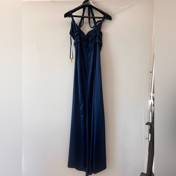 BCBGMAXAZRIA Navy blue cocktail dress formal size 04 NEW - Picture 5 of 5